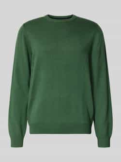 Christian Berg Men Regular fit gebreide pullover van mix van katoen en wol