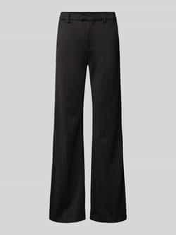 MAC Straight leg stoffen broek met riemlussen model 'Joanna'