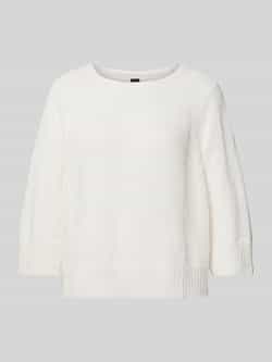 Stefanel Gebreide pullover van linnen met ronde hals