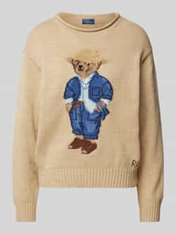 Polo Ralph Lauren Beige Polo Bear Sweater Beige Dames