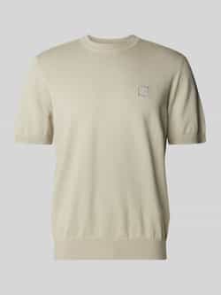 Boss Orange T-shirt met labelbadge model 'Kanache'