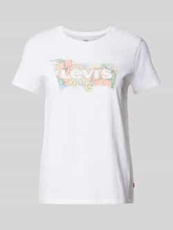 Levi's T-shirt met labelprint model 'HIBISCUS'