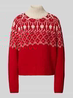 Jake*s Casual Gebreide pullover met opstaande kraag