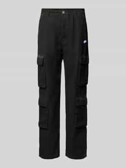 Pegador Wide leg cargobroek met logopatch