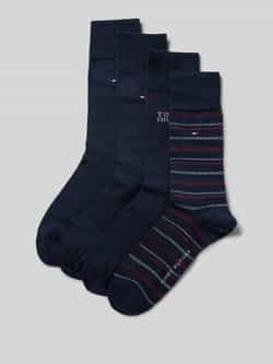 Tommy Hilfiger Sokken met labeldetails in een set van 4 paar