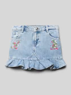Guess Jeansrok met motiefstitching en labeldetail