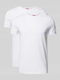 HUGO T-shirt met logoprint in een set van 2 stuks model ' -Round'