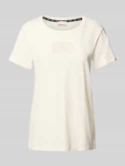 LIU JO SPORT T-shirt met geribde ronde hals