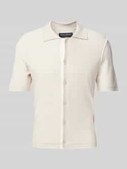 Marc O'Polo Regular fit gebreid jack van katoenmix