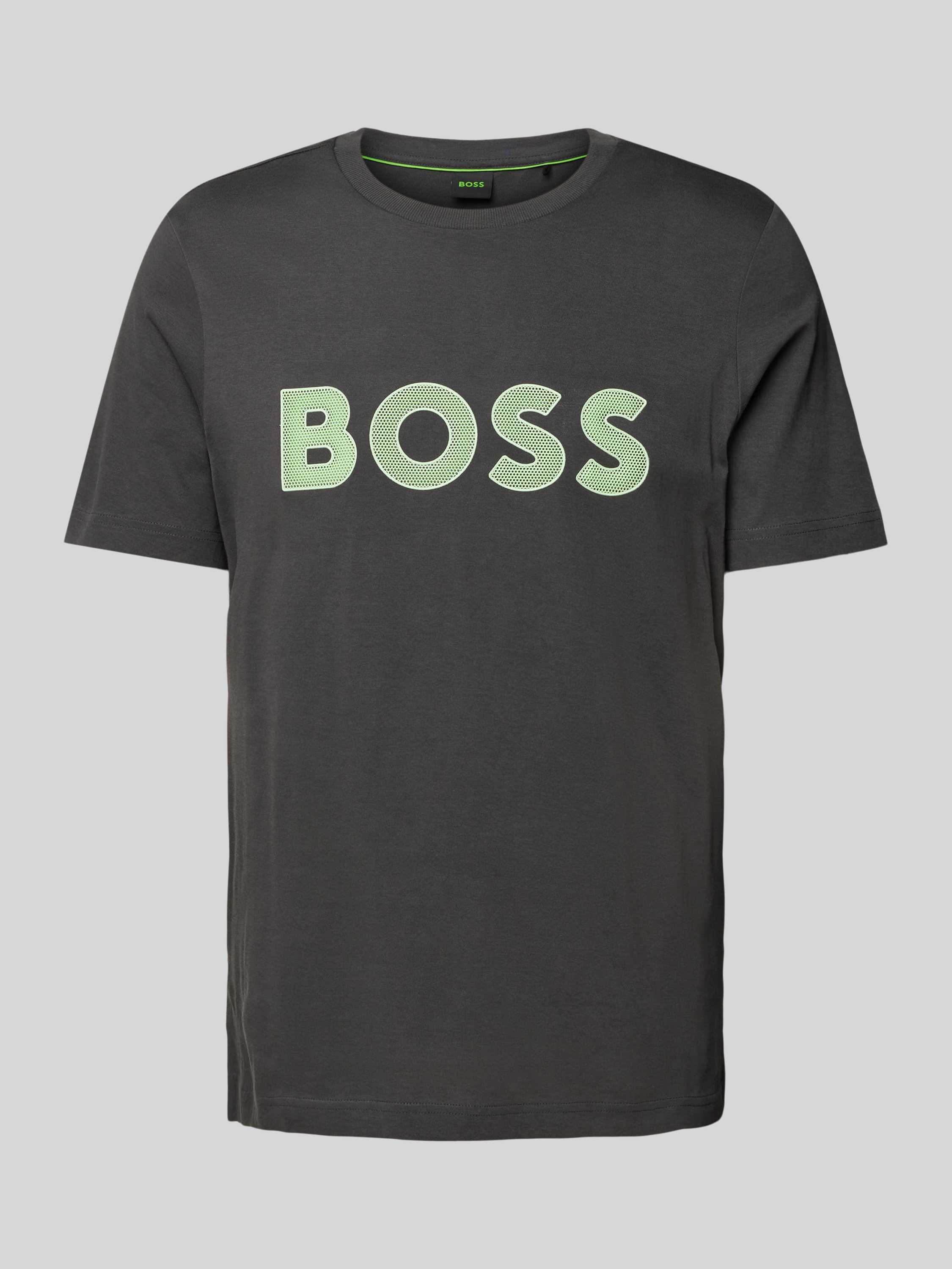 Hugo Boss Zwart T-shirt met ronde hals Black Heren