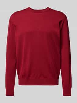Maerz muenchen Gebreide pullover van scheerwol met ronde hals