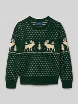 Polo Ralph Lauren Teens Gebreide pullover met ribboorden