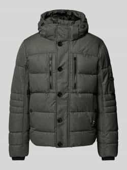 Tom Tailor Regular fit gewatteerd jack met afneembare capuchon