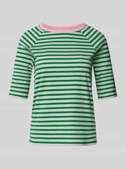 Tom Tailor Denim Regular fit T-shirt van puur katoen met streeppatroon