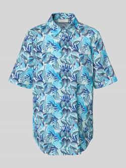 Eterna Relaxed fit Overhemdblouse met all-over bloemenprint