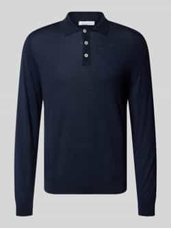 Manuel Ritz Regular fit poloshirt van scheerwol