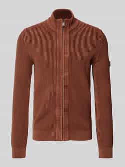 JOOP! JEANS Gebreid jack met labelpatch model 'Hajor'