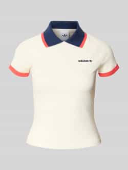 Adidas Originals Slim fit poloshirt met labelstitching