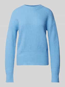 HUGO Gebreide pullover met labelstitching model 'Scevanu'