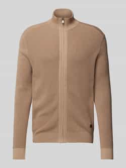 JOOP! JEANS Gebreid jack met labelpatch model 'Hajor'