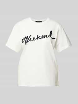 Weekend Max Mara T-shirt met labelstitching model 'OLGA'