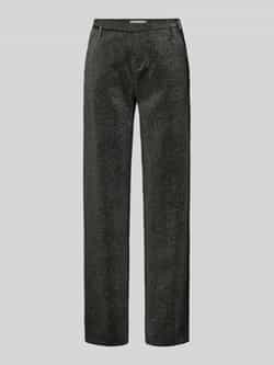 Daydream Straight leg stoffen broek met riemlussen model 'London'