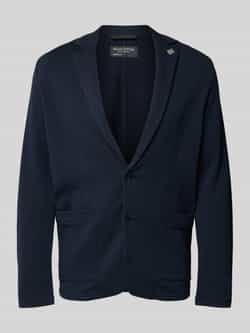 Marc O'Polo Regular fit jersey colbert van katoenmix met logopin van metaal