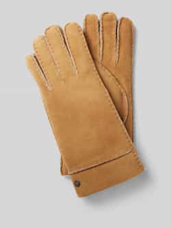 Roeckl Leren handschoenen met labelapplicatie model 'HELSINKI'