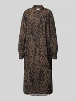 Kaffe Luipaardprint Oversized Overhemdjurk Brown Dames