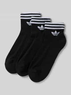 Adidas Originals 3 PACK 3S ANKLE S black black black Unisex Sokken zwart Maat 43-45 Kleding