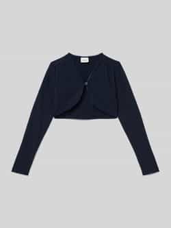 s.Oliver RED LABEL Regular fit bolero van jersey met bloemenknopen