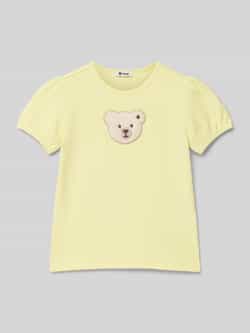 Steiff T-shirt met motiefpatch
