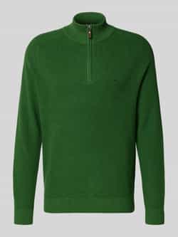 FYNCH-HATTON Gebreide pullover met schipperskraag en labelstitching