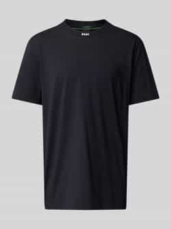 BOSS GREEN T-shirt Tee Rib met logo aan de hals