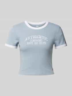 Levi's Kort T-shirt met labelprint