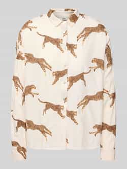 0039 italy Blouse met kentkraag model 'LUCY'