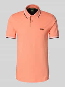 BOSS Green Poloshirt met labeldetail model 'Paul'