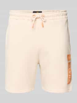 Alpha industries Sweatshorts met elastische band en tunnelkoord