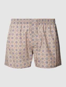 Hanro Boxershort met ruitmotief model 'Fancy Woven Boxer'