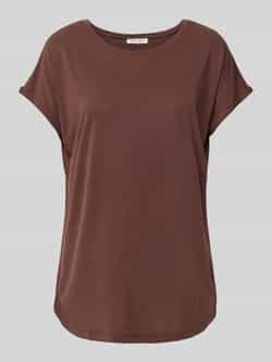 Christian Berg Woman T-shirt met geribde ronde hals