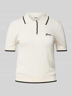 Guess Activewear Regular fit poloshirt met structuurmotief