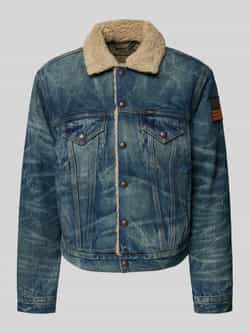 Polo Ralph Lauren Jeansjack met teddybont en borstzakken