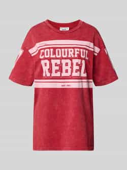 Colourful Rebel T-shirt met labelprint