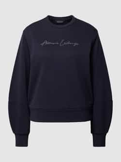 Armani Exchange Sweatshirt met label met strass-steentjes