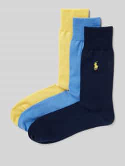 Polo Ralph Lauren Underwear Sokken met logostitching in een set van 3 paar