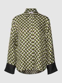 MaxMara Leisure Overhemdblouse van zijde met all-over motief model 'PROCIDA'