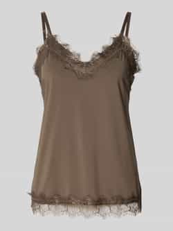 FREE QUENT Top met bandjes en kant model 'BICCO'
