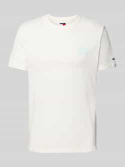 Tommy Jeans Regular fit T-shirt van puur katoen met labelopschrift