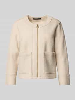 Betty Barclay Blazer van een mix van viscose en wol met ritssluiting