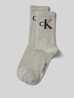 Calvin Klein Jeans Sokken met elastische ribboordjes in een set van 2 paar